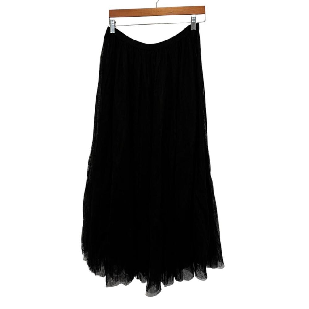 Anthropologie Sheer tulle maxi skirt